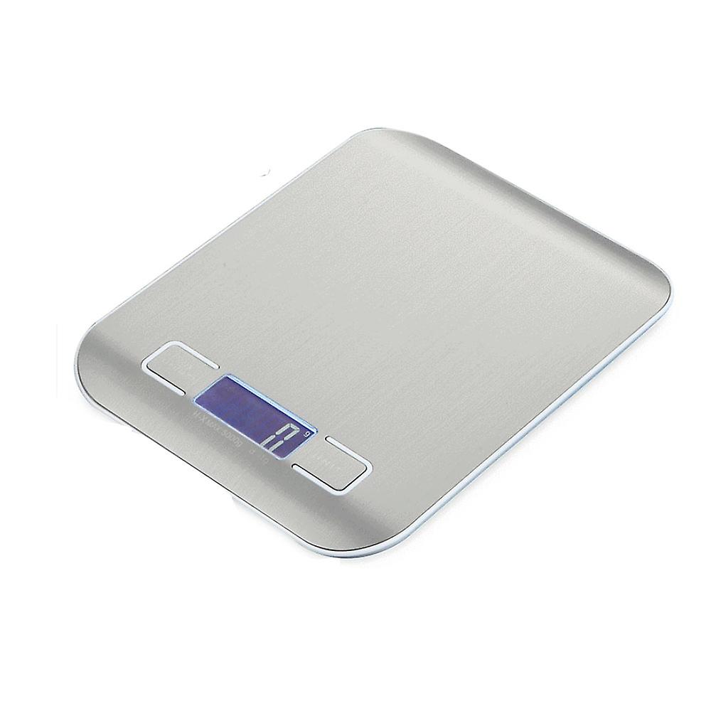 Digitale Küchenwaage Aus Edelstahl Mit Großem, Hintergrundbeleuchtetem Display Und Tara-funktion – 10 Kg Tragkraft