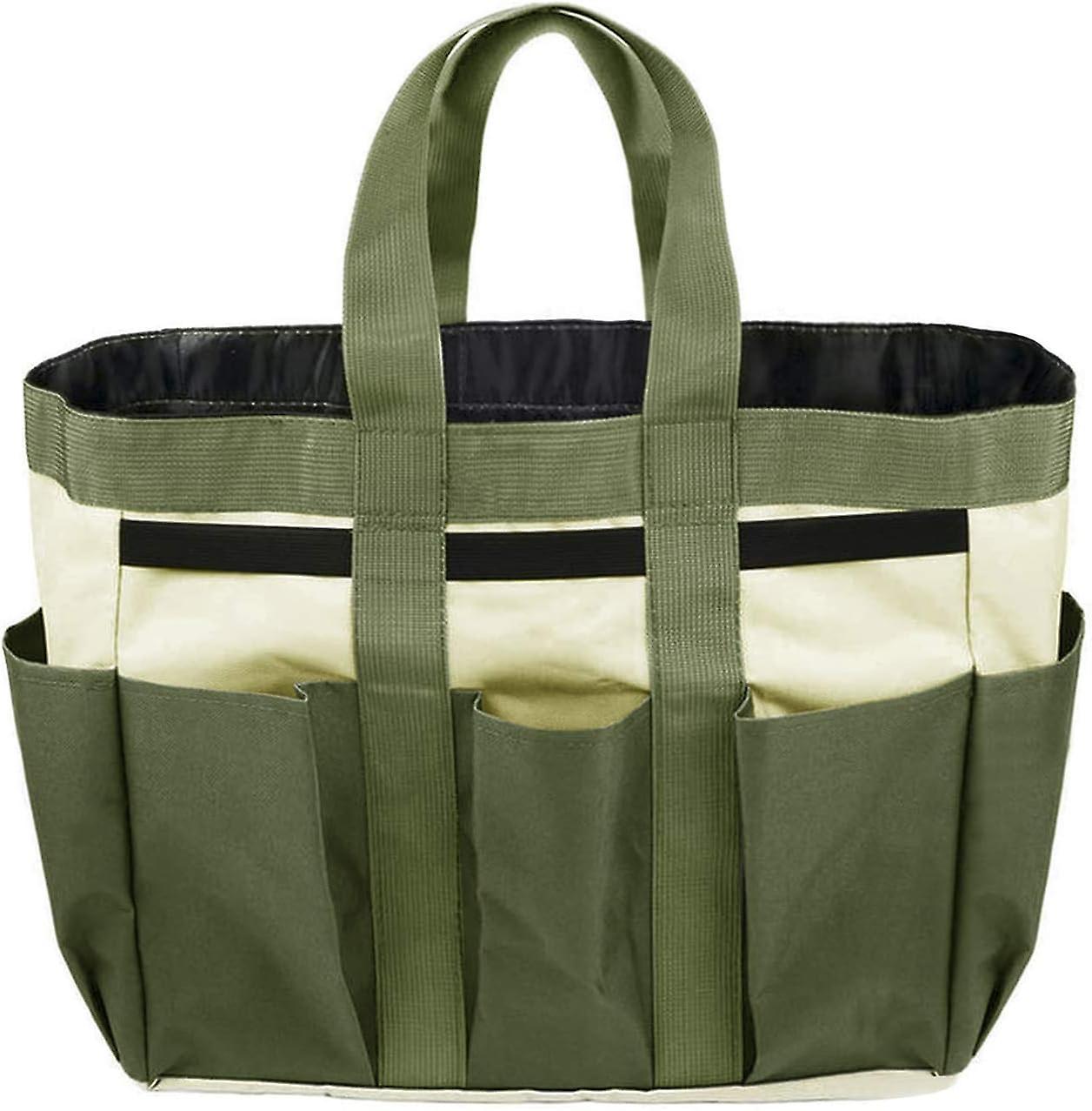 Tragbare Gartengerätetasche Von Oxford Mit Mehreren Fächern – Ideal Für Den Innen- Und Außenbereich (werkzeuge Nicht Im Lieferumfang Enthalten).