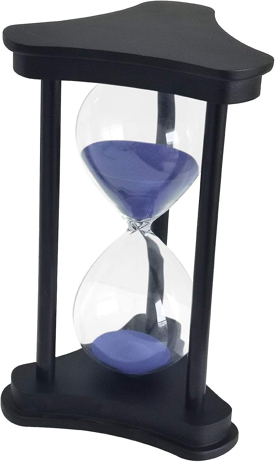 Lila 30-minuten-sanduhr Mit Holzrahmen – Bürodekoration Und Küchentimer