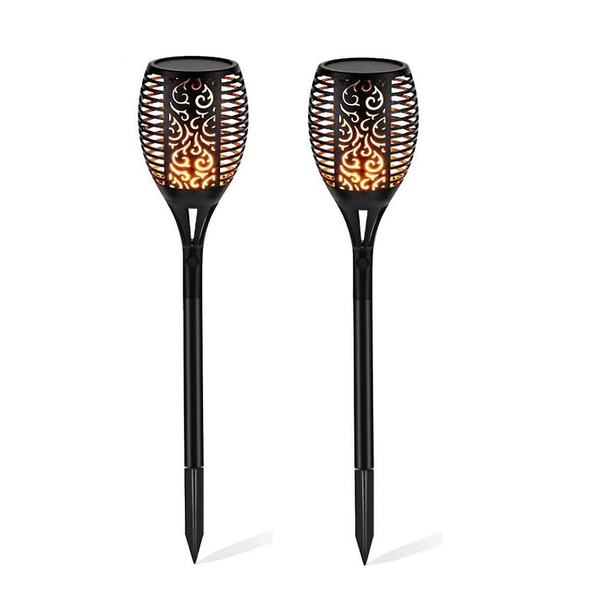Doppelperlen-solar-gartenleuchte Mit 33 Leds, Flammeneffekt, Ip65 Wasserdicht