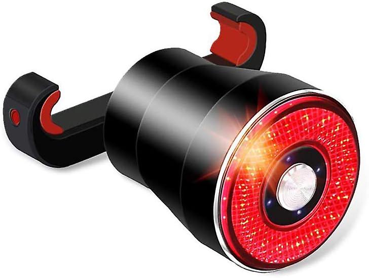 Wasserdichtes Led-fahrradrücklicht, Usb-aufladbar, Mit Warnfunktion