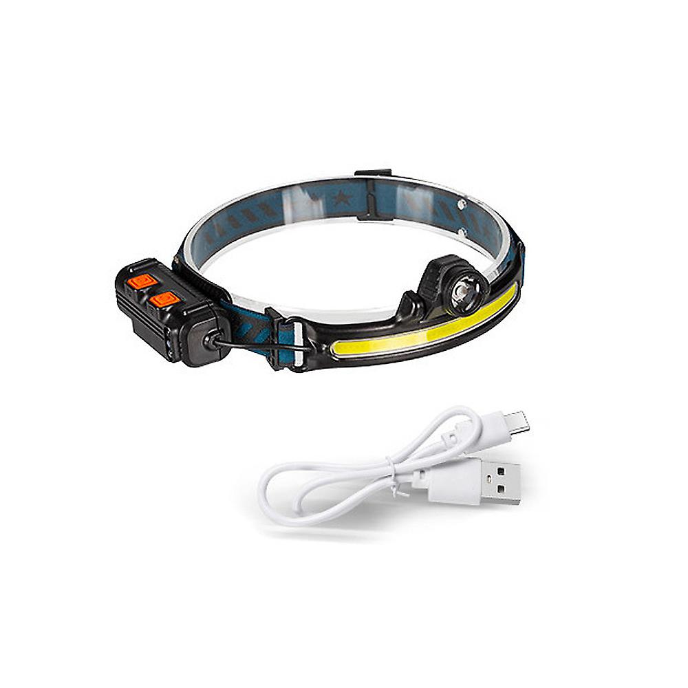 Wiederaufladbare Led-stirnlampe Mit Zoomfunktion, Verschiedenen Erkennungsmodi Und Wasserdichtem Design Für Nachtangeln, Camping, Radfahren Und Laufen