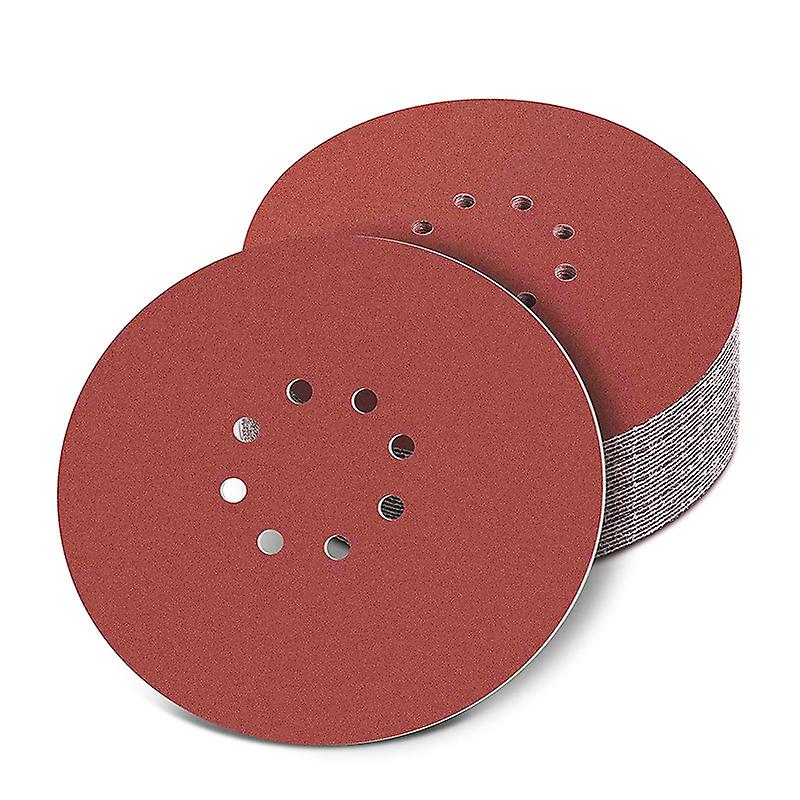Packung Mit 30 Schleifscheiben 225 Mm, Körnung 120 Und 240, 8-loch-rundschleifpapier Für Trocken- Und Handschleifer.
