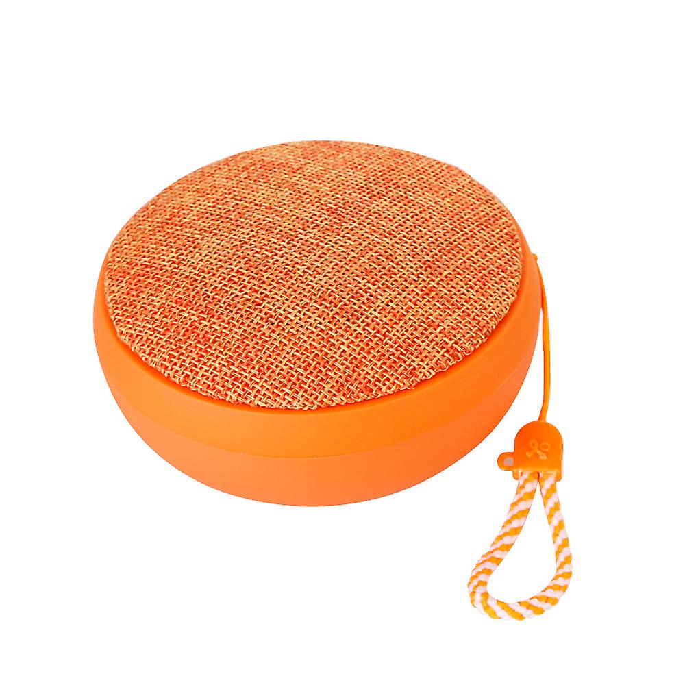 Kabelloser Bluetooth-lautsprecher Mit Mikrofon, Stereoklang, Staubdicht (ip67), Aux-eingang, Ideal Für Zuhause, Unterwegs Und Auf Reisen – Orange