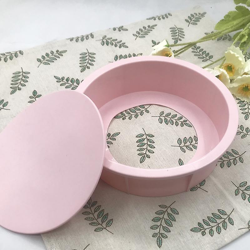 20 Cm (8 Zoll) Große, Rosafarbene Silikon-kuchenform Mit Antihaftbeschichtung Und Herausnehmbarem Boden, Ideal Für Käsekuchen, Toasts, Chiffon-kuchen Und Mousses.