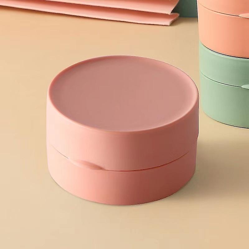 Runde, Ovale Seifenschale, 2er-set Duschseifenhalter Aus Kunststoff Für Reisen (rosa)
