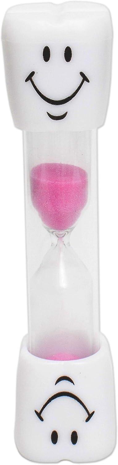 Kinderzahnputzuhr Mit Timer – Rosa, 3-minuten-sanduhr
