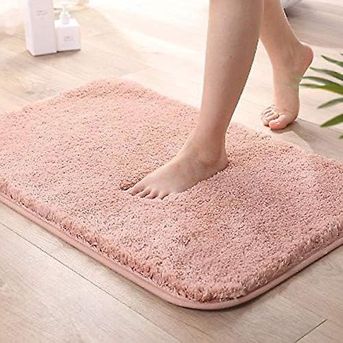 Extra Dicke, Rutschfeste Mikrofaser-badematte, Rosa – 40 X 60 Cm