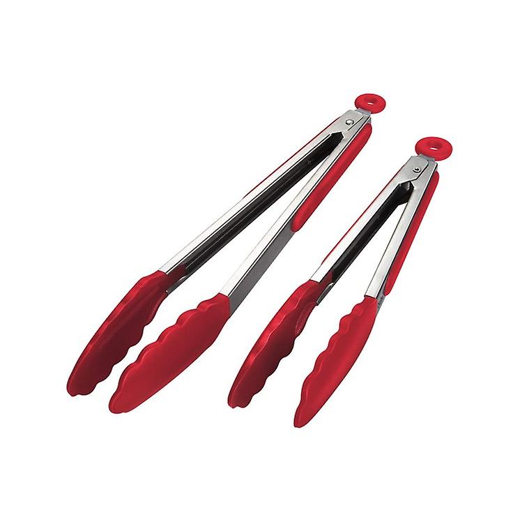 Set Mit 2 Roten Küchenzangen