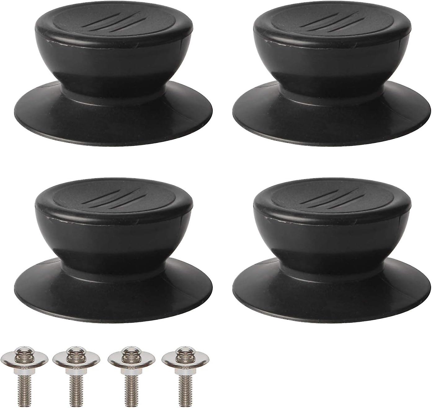 Set Mit 4 Universellen Schwarzen Knöpfen Für Küchendeckel