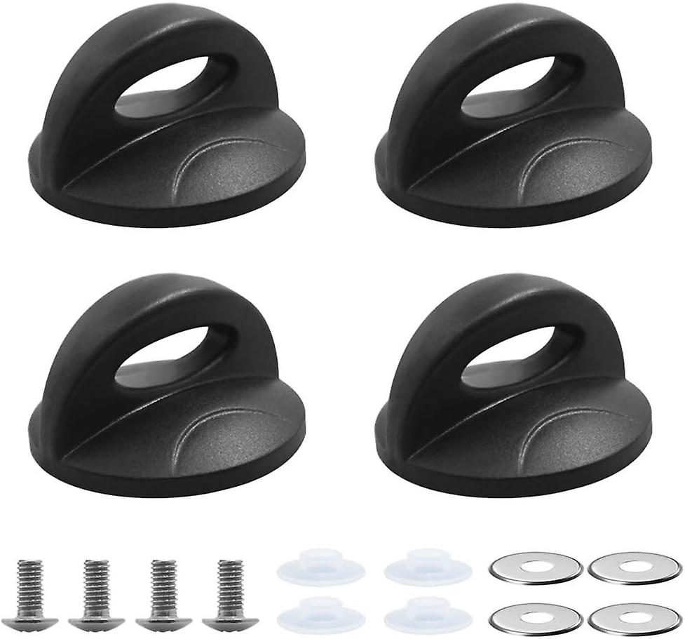 Universelle Ersatzgriffe Für Topfdeckel – Set Mit 4 Schwarzen Griffen Für Topf- Und Glasdeckel