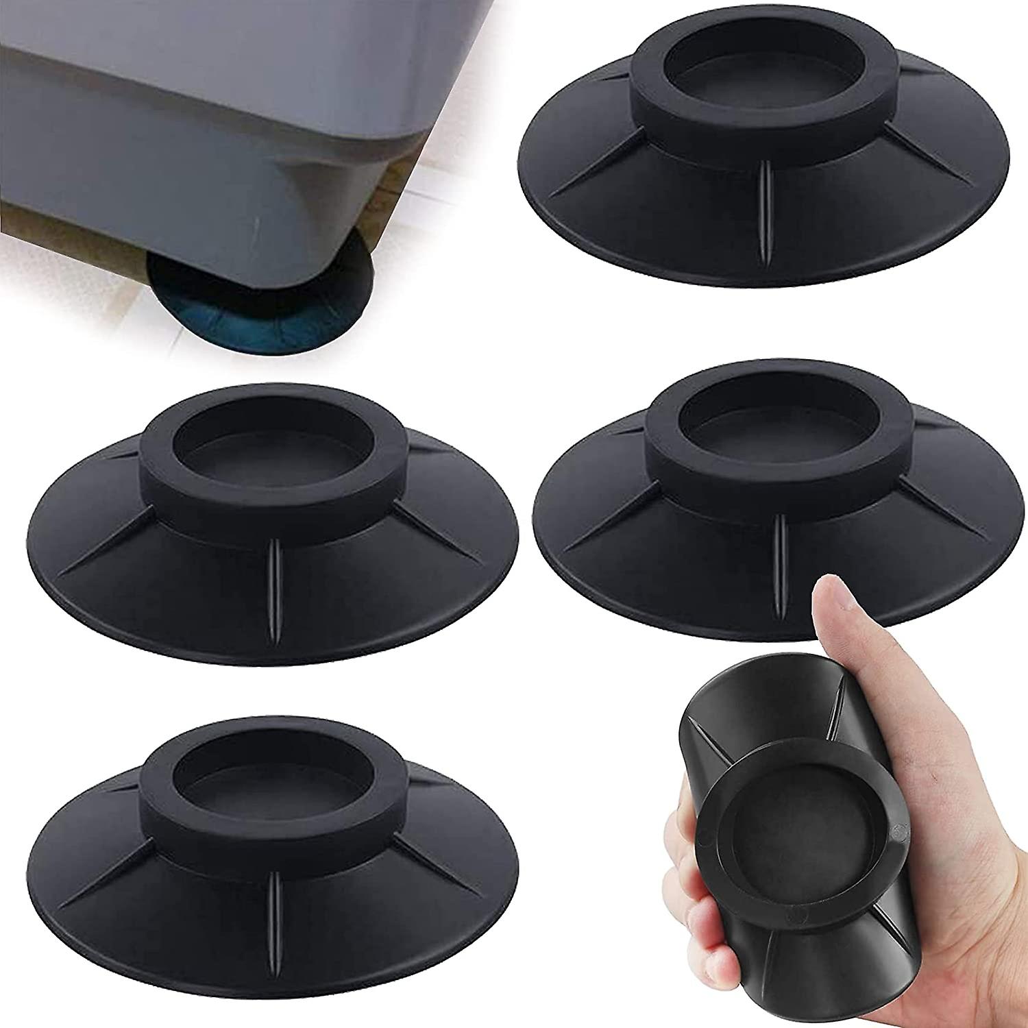 Set Mit 4 Schwarzen Antivibrationspads Aus Gummi Für Waschmaschinen