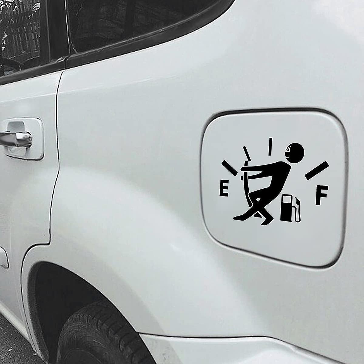 Sortiment An Humorvollen Fahrzeugaufklebern, Aufklebern Für „niedrigen Kraftstoffverbrauch“ Und Aufklebern Für „leere Tankanzeige“ Für Autos, Lkws, Motorräder Und Suvs (schwarz)