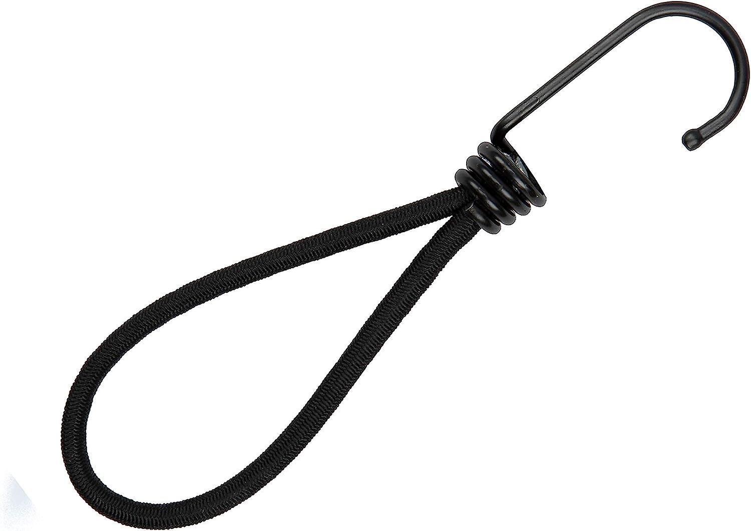 25 Robuste Gummispannhaken (schwarz, 100 Mm) Zur Befestigung Von Planen, Postern Und Spannnetzen