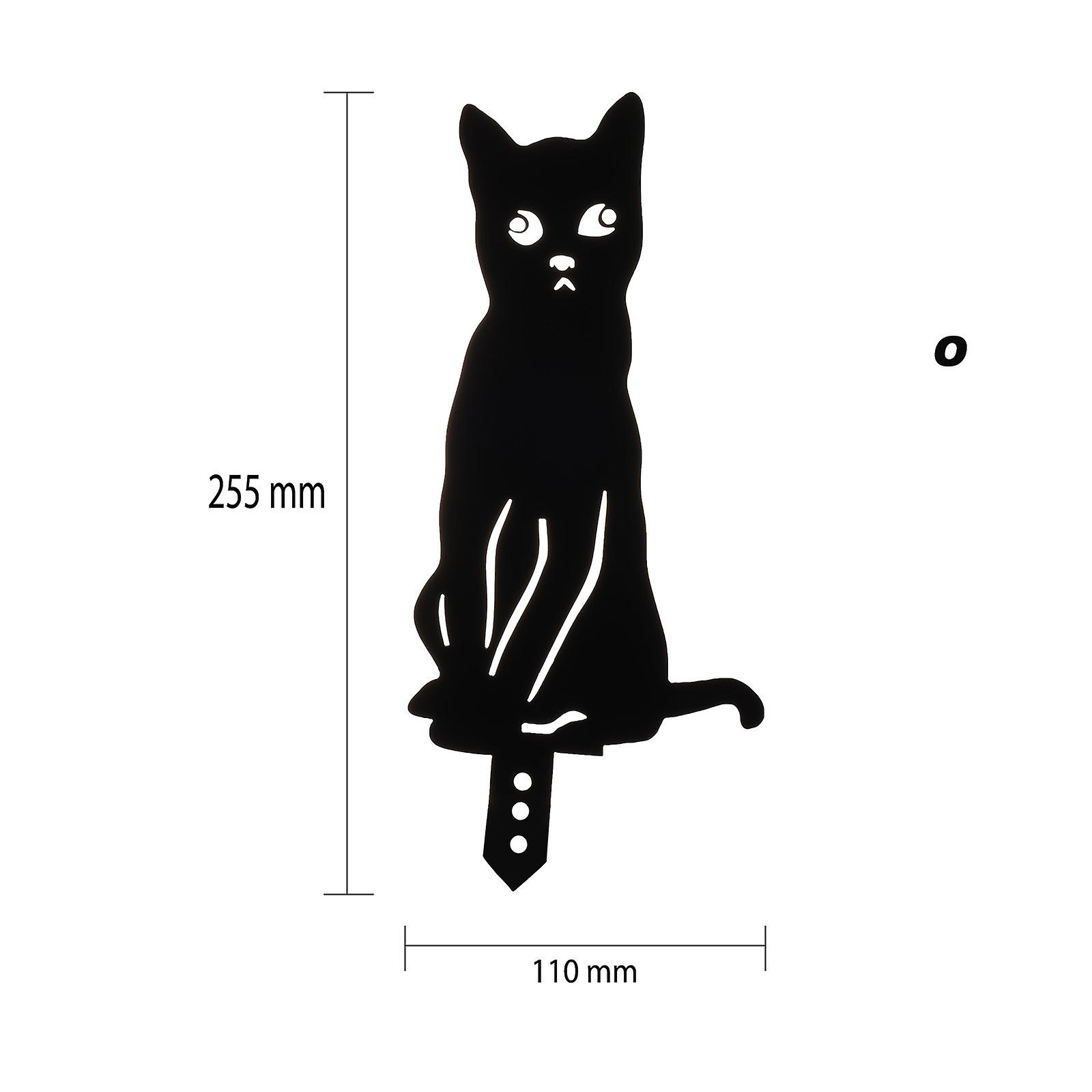 Set Mit 3 Schwarzen Katzen-gartensteckern – Außendekoration Für Hof, Rasen Und Garten – Künstlerisches Geschenk Für Partys Und Feste