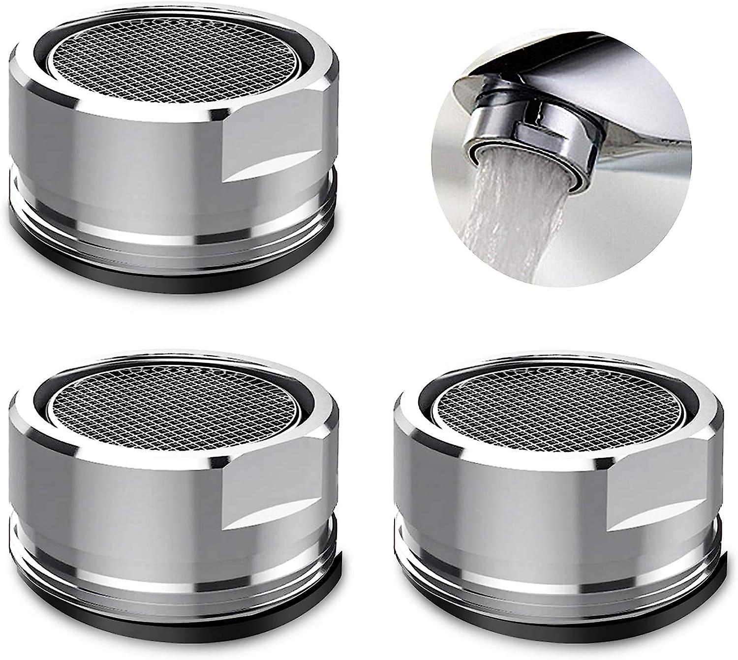 3-teiliges Silbernes Strahlregler-armaturenset Mit Wasserdichtem Filter Für Küche Und Bad (24 Mm Außendurchmesser)