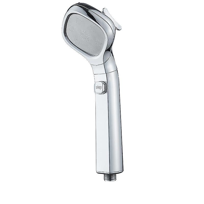 4-strahl-duschkopf Mit Sofort-wasserstopp – Silber