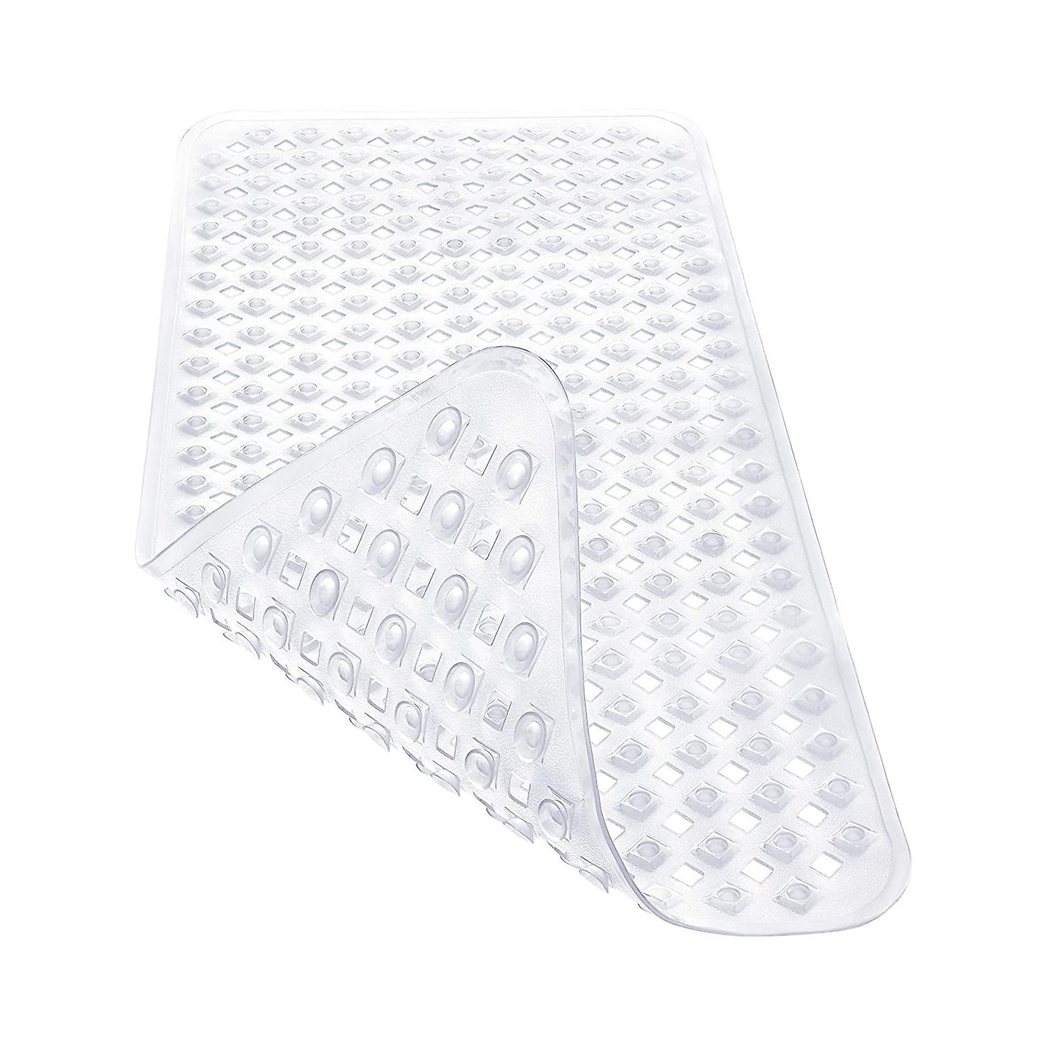 Weiße, Rutschfeste Badematte 88 X 39 Cm – Schimmelresistent, Maschinenwaschbar, Aus Ungiftigem Silikon, Inklusive Befestigungsmaterial