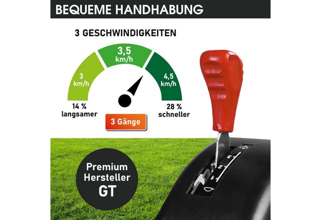 BRAST Benzinrasenmäher mit Antrieb 5,2kW (7PS) inkl. Motoröl, TÜV, 55 cm Schnittbreite, 60L Fangkorb, 4 Takt OHV Motor, Stahlgehäuse, Speed