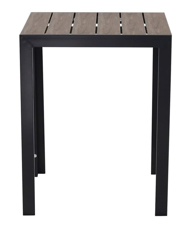 Gardissimo Gartentisch Alma quadratisch anthrazit, 60 x 60 cm (Nonwood Tischplatte, 1 Esstisch), Holz-Look / Aluminium