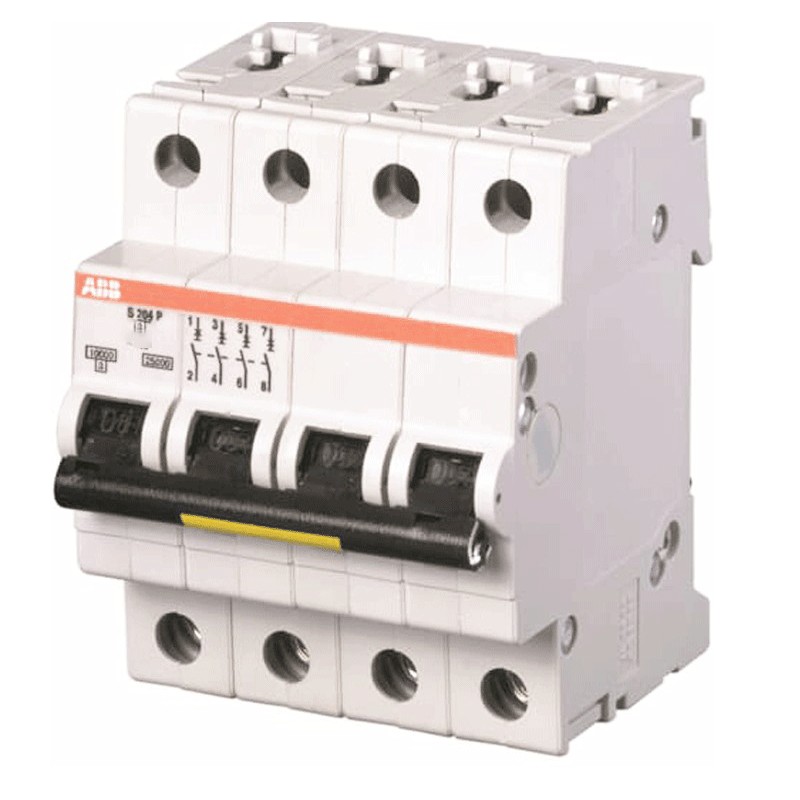 Motorschutzschalter Abb-4p 10a, 25ka Typ C 4 Module S204p