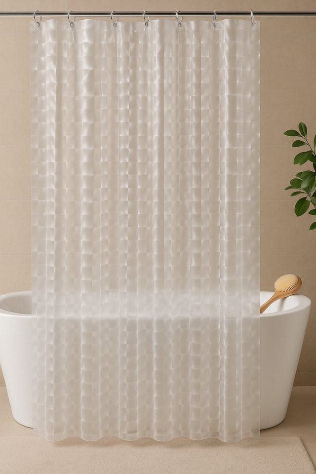 Euroshowers GmbH Duschvorhang 3D 180x200 Transparent, EVA Schimmelresistent Breite 180 cm
