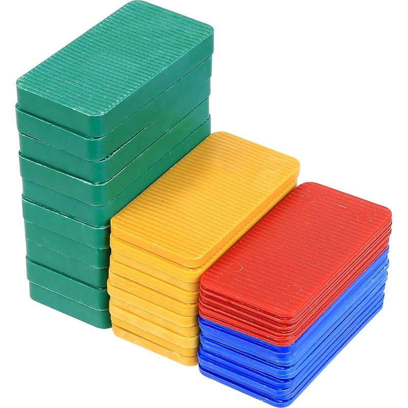 Cales Et Entretoises Carrelage 40 Stück Kunststoff 75 X 40 Mm, Breite 1,5 Bis 10 Mm Für Professionelle Zwecke