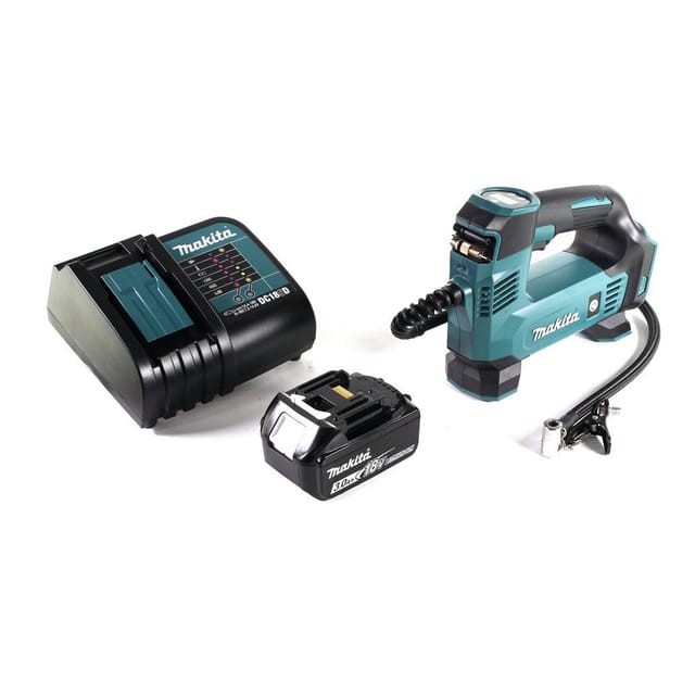 Makita Akku-Handkompressor DMP 180 SF1 Akku Kompressor 18 V 8,3 bar + 1x Akku 3,0 Ah + Ladegerät