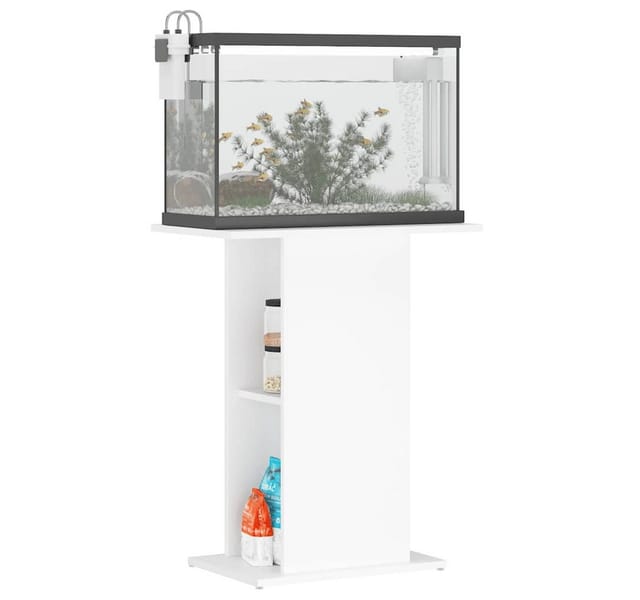 vidaXL Aquariumunterschrank Aquariumständer Weiß 60,5x36x72,5 cm Holzwerkstoff