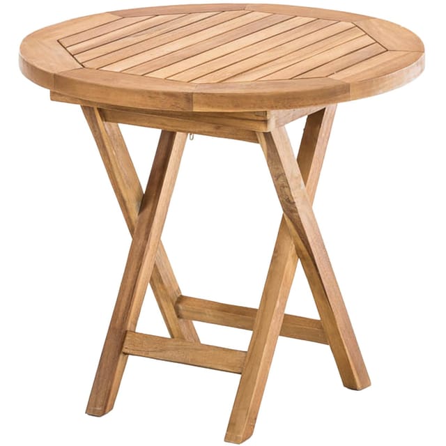 CLP Gartentisch Maharao (1er), aus massivem Teakholz, Ø 50 cm