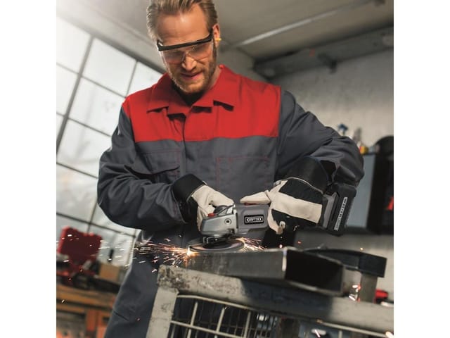 KRAFTIXX® Winkelschleifer KX-WS 18 Li, max. 8500 U/min, (Set, 3 tlg), inkl. 3,0 Ah Akku, kompatibel mit Einhell Power X-Change Akkusystem