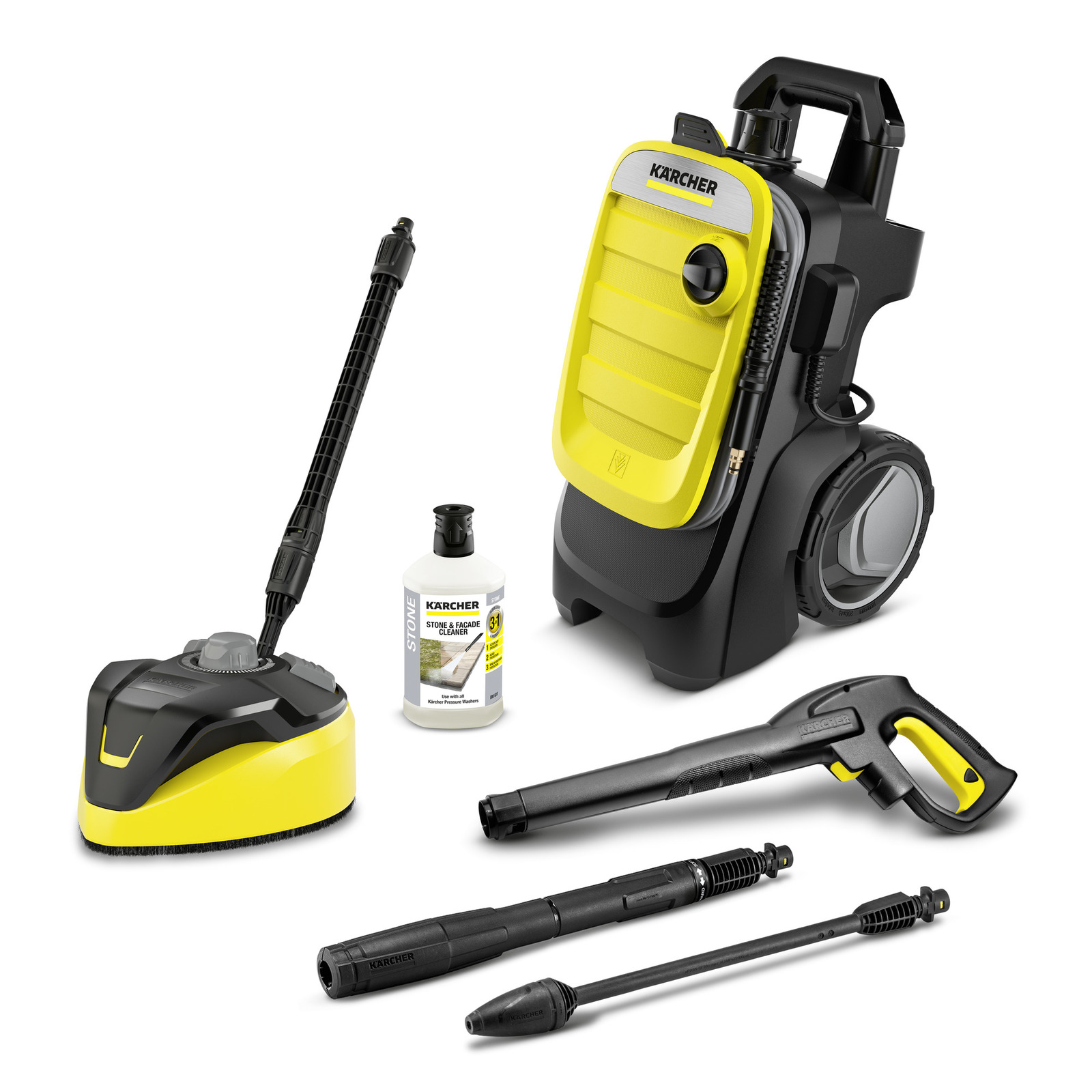 Hochdruckreiniger Kärcher K 7 Compact Home: Kompakter & Handlicher Reiniger Mit Wassergekühltem Motor, Ideal Für Häufigen Einsatz Bei Starkem Schmutz. Inkl. Home Kit Mit T 7 Flächenreiniger