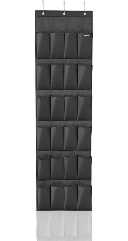 Leifheit Hängeregal Organizer aus Stoff, Hängeregal für Schuhe, hängende Schuhaufbewahrung, Hängeaufbewahrung 1-tlg., Schuhregal mit Türhaken, hygienisch abwaschbarer Polyesterstoff