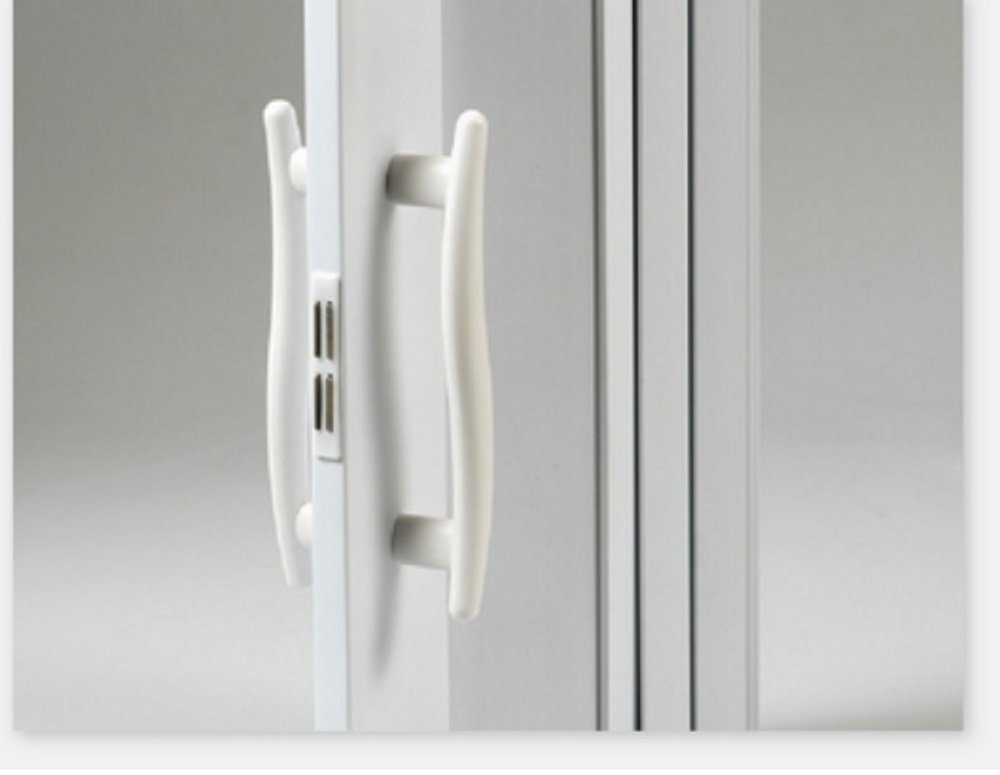 Standom Falttür Schiebetür weiß farben Fenster H. 201 cm für Türbreite bis 94 cm st5 (1 Karton, 1-St., 1 Set), teils vormontiert Bild 3