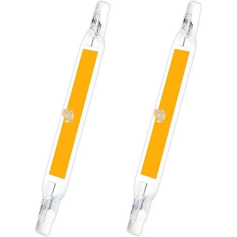 Sabir R7s 78mm Led 5w Warmweiß 3000k, 500lm, R7s J78 Cob Linear-led Ersetzt 40w/50w Halogen-stiftlampe, Schlanke 78mm R7s Led-lampe Für Mini-projektor/wandleuchte, Nicht Dimmbar, 2er-pack [klasse