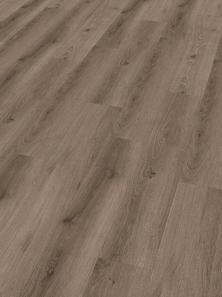 Stilewo Vinylboden Vinylboden 1 m2 Klick-Vinyl Eiche 2 in 1 inkl. Trittschalldämmung, Fußbodenheizung geeignet, extrem robuste Oberfläche, 2 in 1 Auswahl (1220mm für Breitdiele, 592mm für Fischgräte)