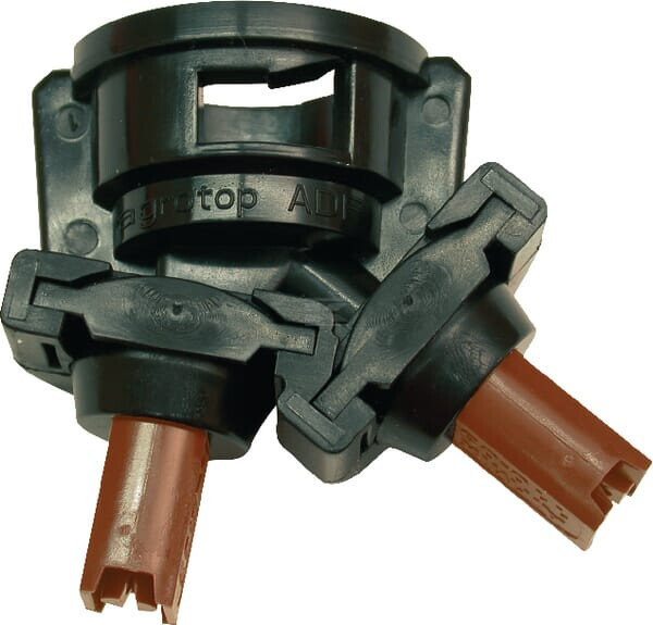 Doppeldüsenkappe Bajonett Sw8 Schwarz Agrotop 12824