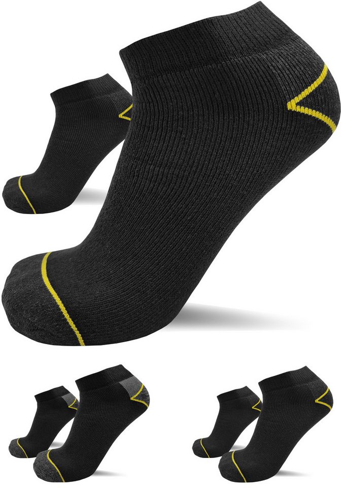 sogzz Arbeitssocken 6-12 Paar Herren kurz verstärkt Arbeit Sneaker Socken 75% Baumwolle (Modell: sogzz WORK Sneaker Basic, 12-Paar)