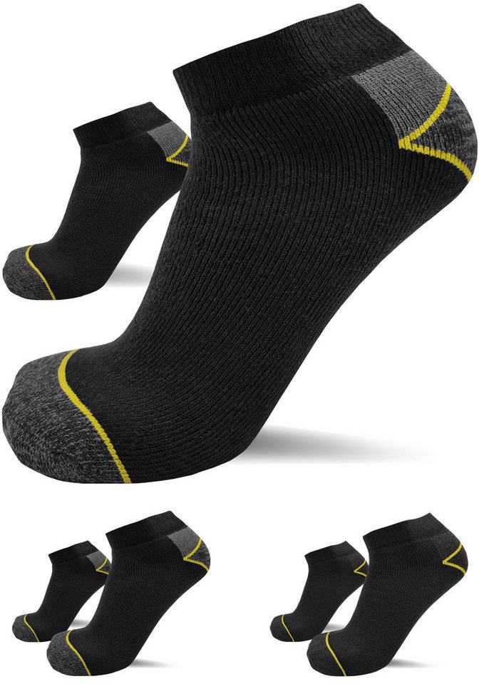sogzz Arbeitssocken 6-12 Paar Herren kurz verstärkt Arbeit Sneaker Socken 75% Baumwolle (Modell: sogzz WORK Sneaker Basic, 12-Paar) Bild 3