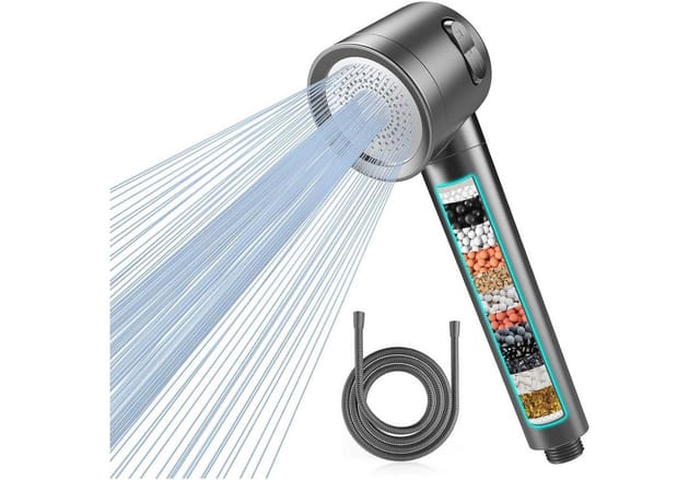 LuxusKollektion Handbrause Duschkopf mit Filter Hochdruck Handbrause 15 Schichten Filtersystem
