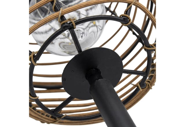 Spetebo LED Gartenleuchte Solarlampe mit Glühbirne, warm weiß, LED fest integriert, warm weiß, mit IP44 Spritzwasserschutz