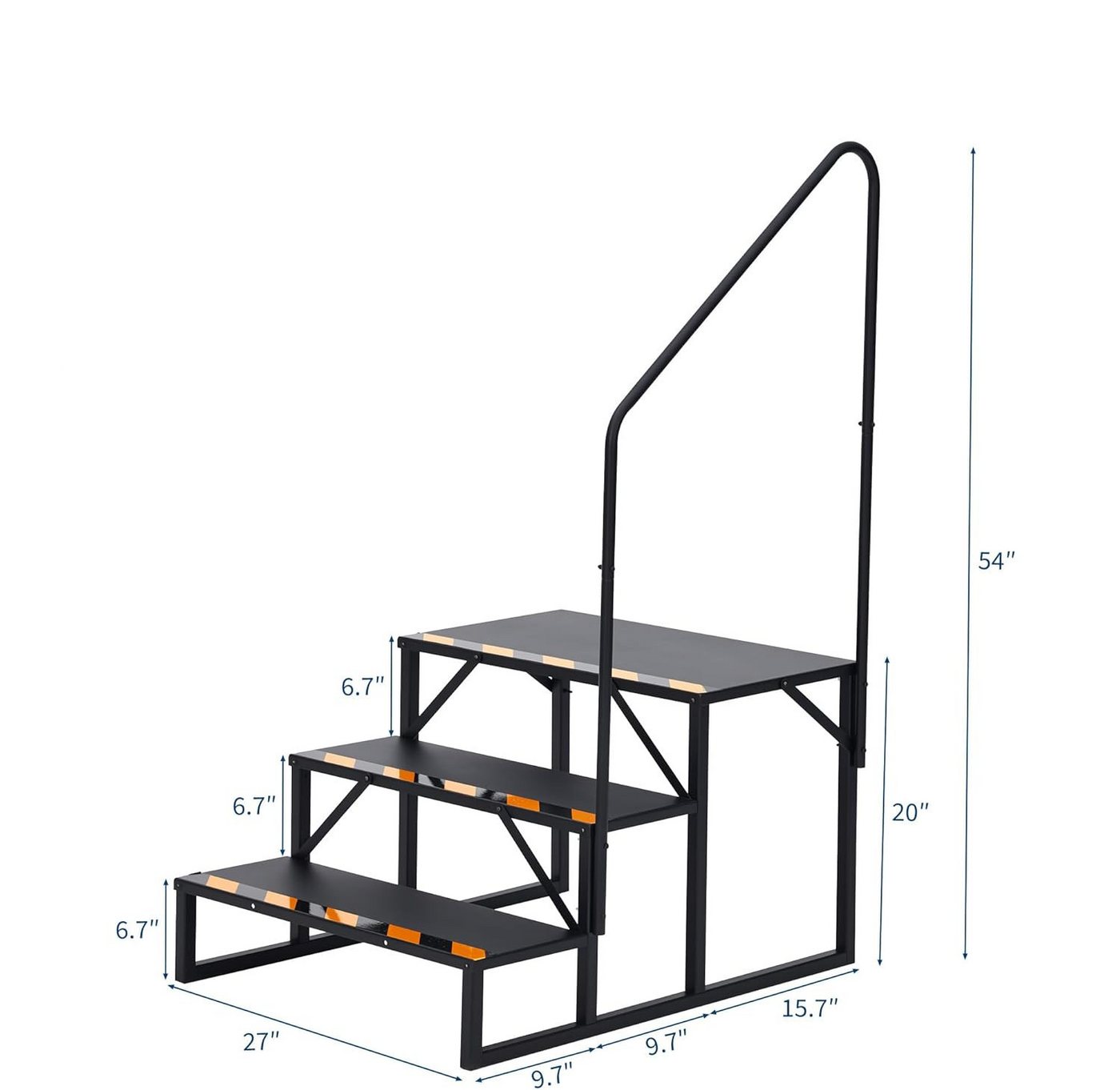 GarveeMore Treppenstufe RV Stufen, Schritte Mobile Home Leiter Tragbare Treppe