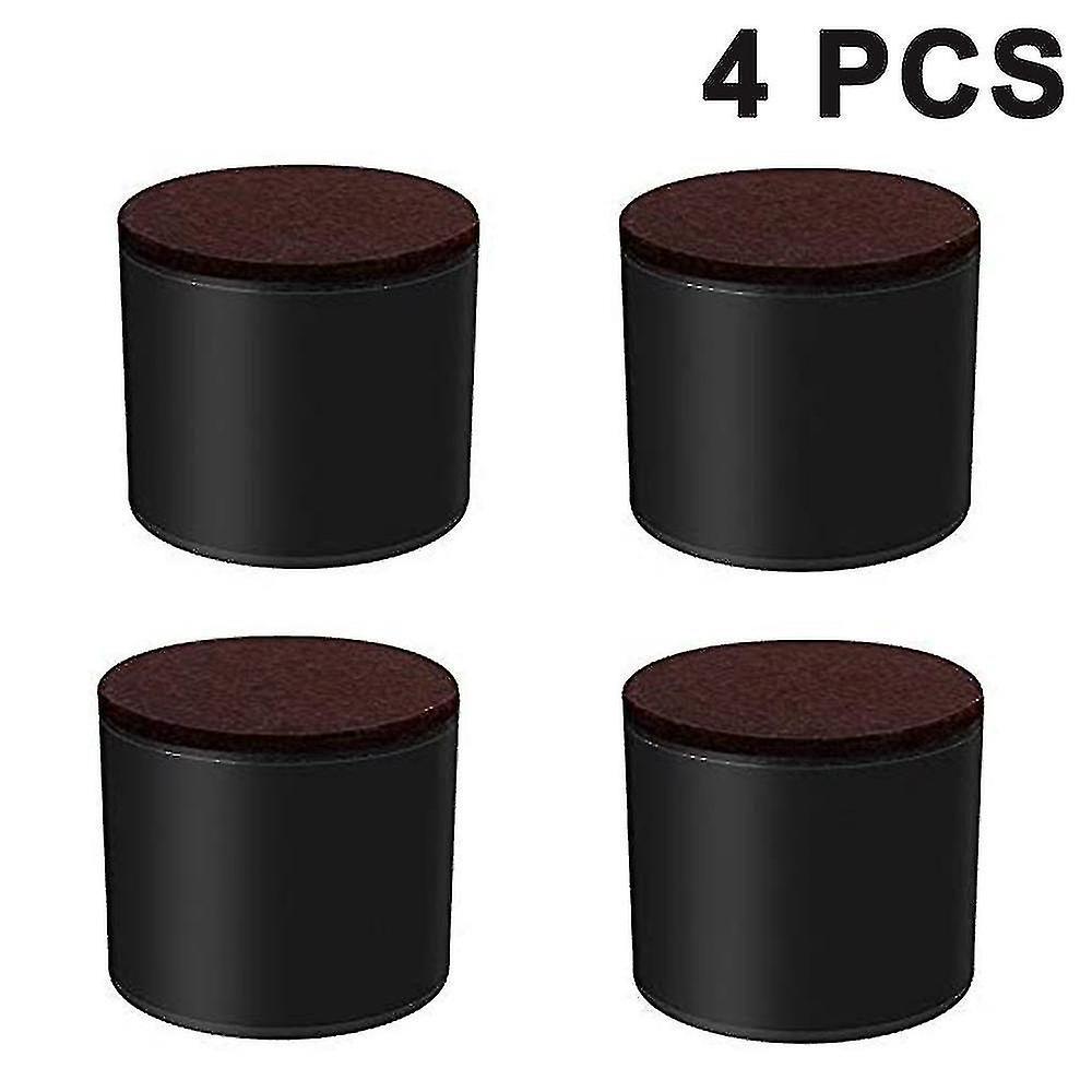 Set Mit 4 Tischbeinerhöhungen Für Körperpflege, Verschleißfest, Für Möbel, Tw-square-black