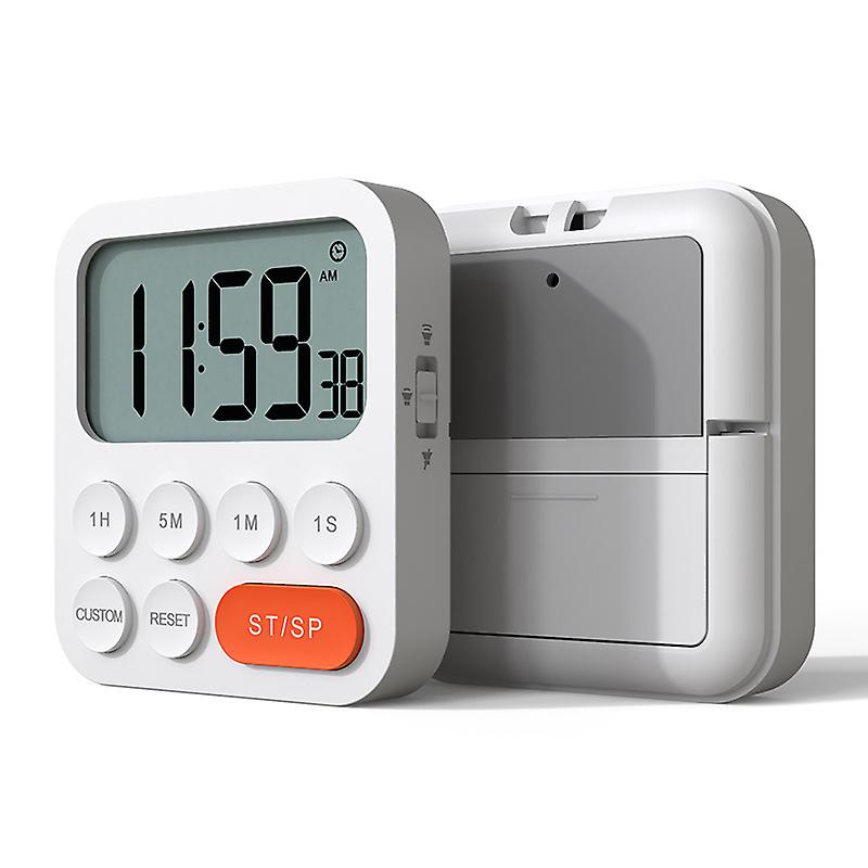 Digitaler Küchentimer Mit Benutzerdefiniertem Modus, 3 Lautstärkestufen, Leisem Betrieb – Inklusive Stoppuhr- Und Countdown-funktion – Batteriebetrieben