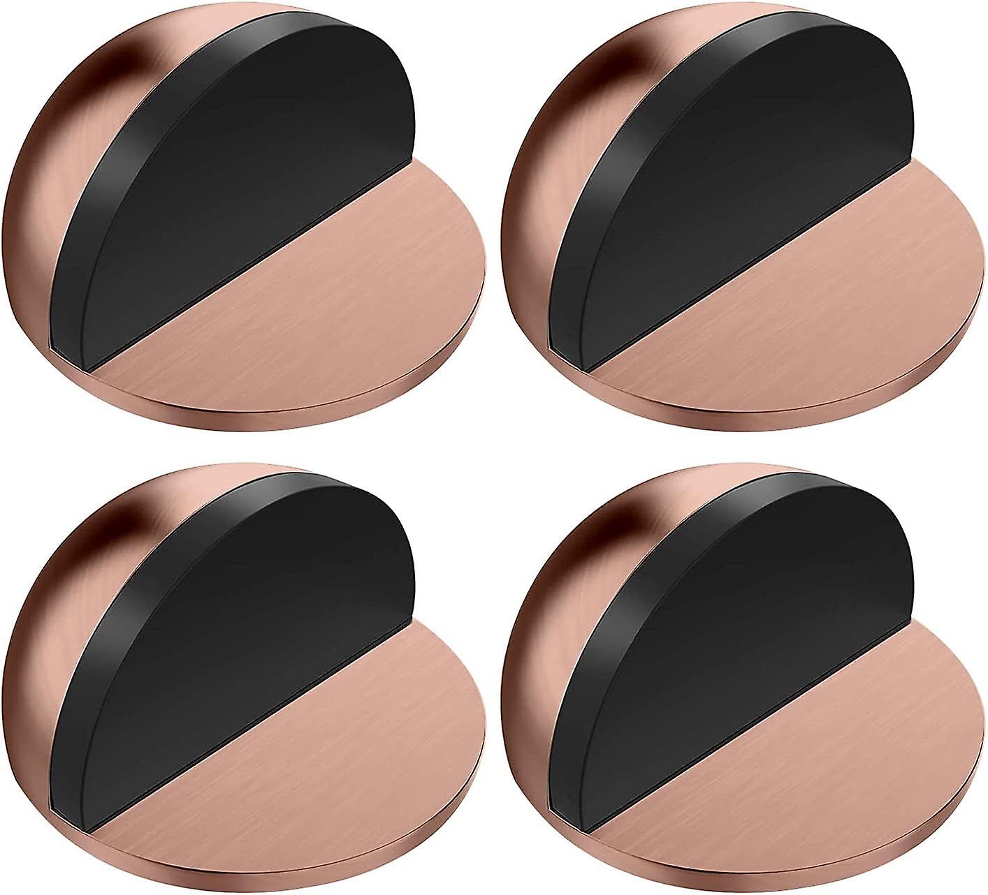 Halbmondförmige, Selbstklebende Türstopper Aus Rotbronzefarbenem Edelstahl (4er-set) Für Zuhause Und Büro