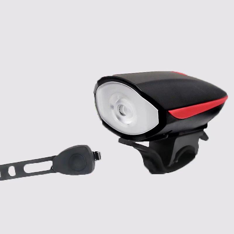 Wasserdichter, Per Usb Aufladbarer Mountainbike-scheinwerfer Mit Hupe Und Multifunktionalem Frontlicht