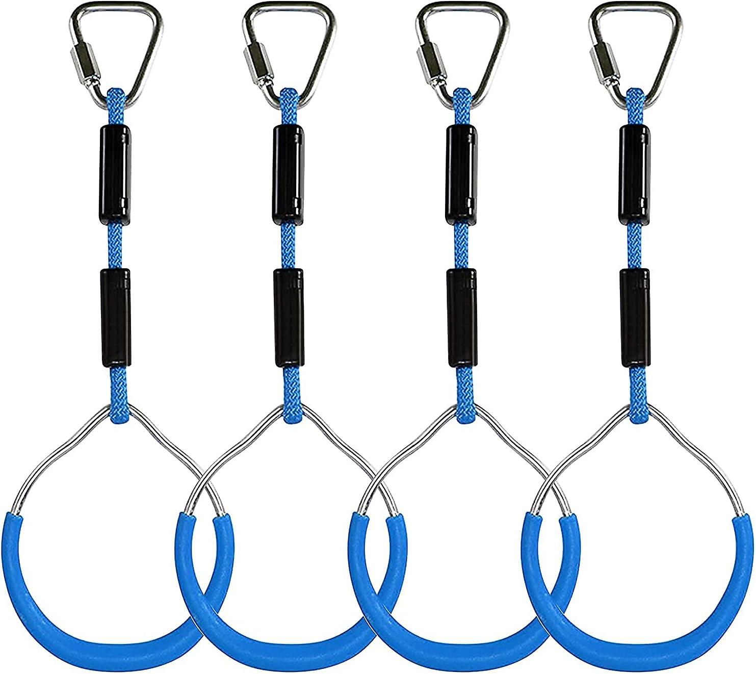 Ninja-parcours Mit Kletterringen Für Kinder – Maximale Belastung 160 Kg – Multifunktionale Gartenschaukel