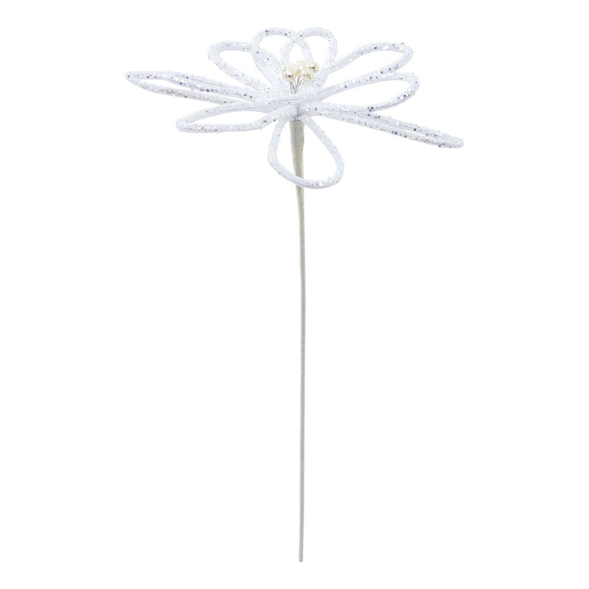 Bch Blume Tüll Weiss H50 - Feeric Lights & Christmas