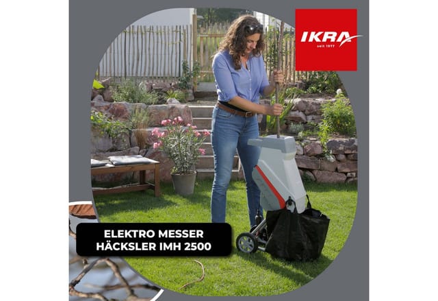 ikra GmbH Häcksler IMH 2500, 4,5 cm max. Astdurchmesser, 2.500 Watt