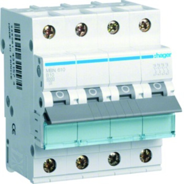Hager Ls-schalter 3p+n 10a-b 6ka4ple (mbn610)
